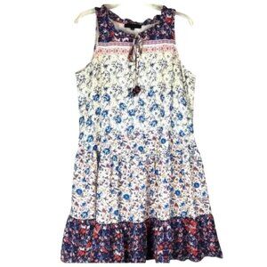 Sanctuary Women's Small Boho Multi Printed Sleeveless Dress